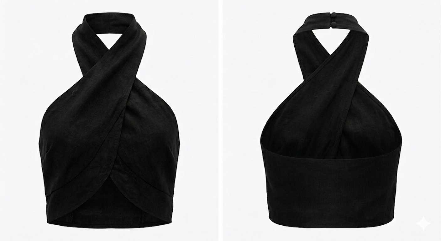 Moni Linen Top (Black)