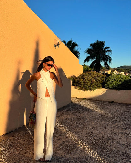 Moni Linen Set (Off White)