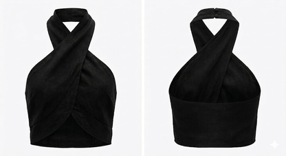 Moni Linen Top (Black)