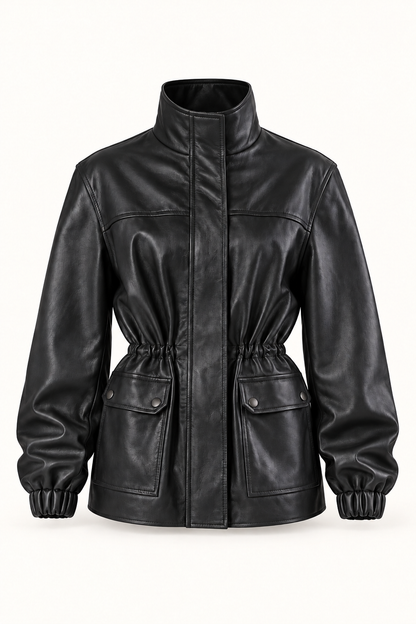 raye black jacket, product-only front view